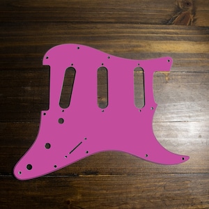 TELE/STRAT/BACKPLATE Printed Pickguard, Pink(matte)