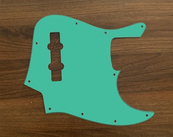 Solide Farbe Jazz Bass, Grafik gedruckt benutzerdefinierte Pickguard. Türkis