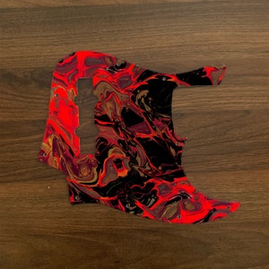 Jazz Bass, graphic printed custom pickguard. The Brothers Series, The Derek