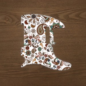 Tele or Strat Paisley Pick Guard, White Willie