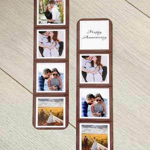 Personalised Photo Frame Style Bookmark. Fathers Day Photo Strip Gift. Romantic Gift. Birthday Gift. Anniversary Gift. Wedding Gift. image 3