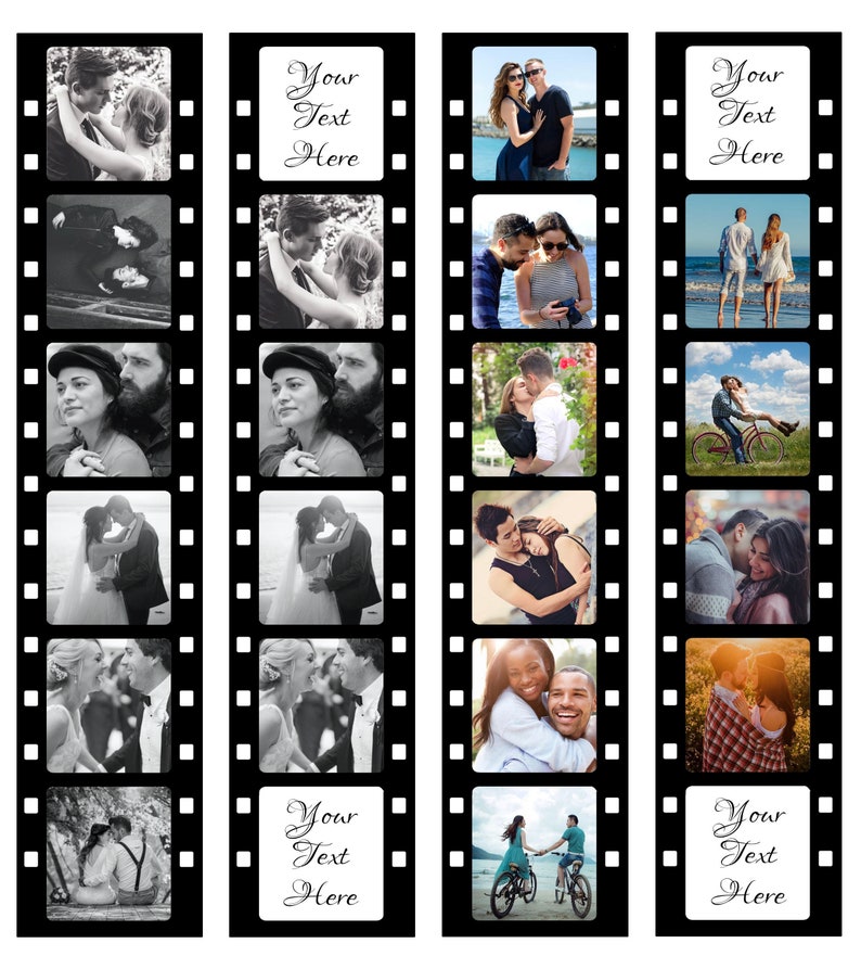 Personalised Photo Strip Gift. Bookmark Film Photo Strip. Personalised Fathers Day Gift. Romantic Gift. Birthday Gift. Anniversary. image 2