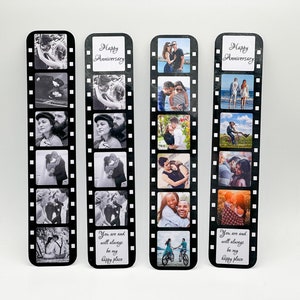 Personalised Photo Bookmark Film Strip. Personalised Anniversary Gift. Romantic Gift. Birthday Gift. Wedding Gift. Gift for Him or Her.