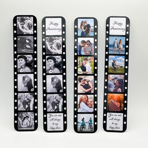 Personalised Photo Strip Gift. Bookmark Film Photo Strip. Personalised Fathers Day Gift. Romantic Gift. Birthday Gift. Anniversary. image 1