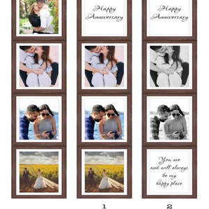 Personalised Photo Frame Style Bookmark. Fathers Day Photo Strip Gift. Romantic Gift. Birthday Gift. Anniversary Gift. Wedding Gift. image 2