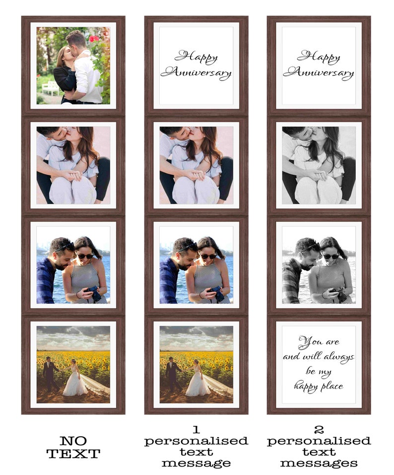 Personalised Photo Frame Style Bookmark. Fathers Day Photo Strip Gift. Romantic Gift. Birthday Gift. Anniversary Gift. Wedding Gift. image 2