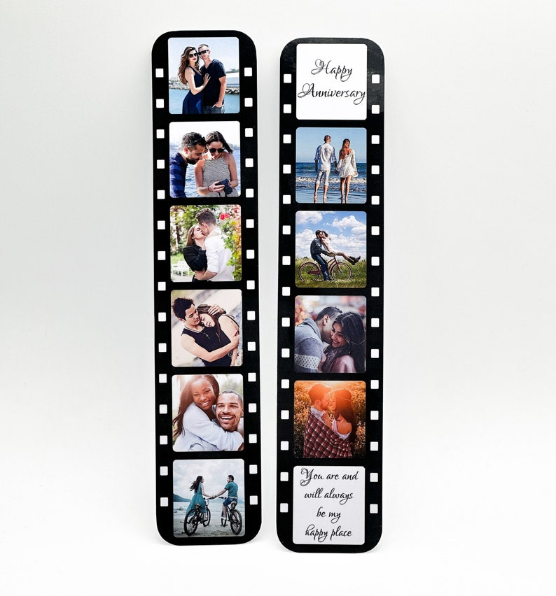 Personalised Photo Strip Gift. Bookmark Film Photo Strip. Personalised Fathers Day Gift. Romantic Gift. Birthday Gift. Anniversary. image 4