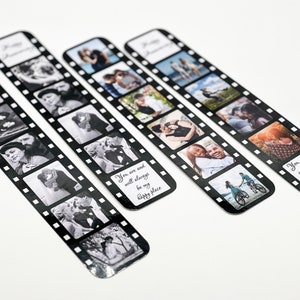 Personalised Photo Strip Gift. Bookmark Film Photo Strip. Personalised