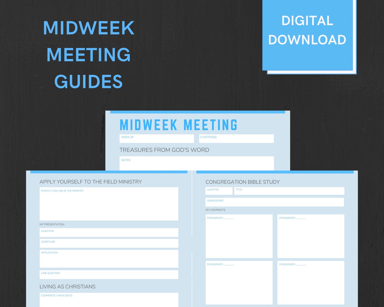 Midweek Meeting Guides Digital Download PDF Etsy