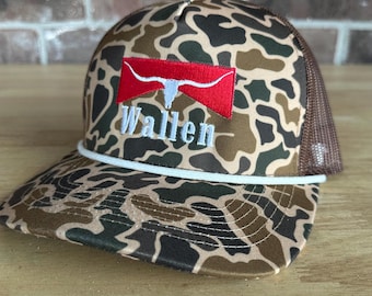 Vintage Style Wallen bestickte Snapback Trucker Hat für Männer und Frauen mit kostenlosem Versand