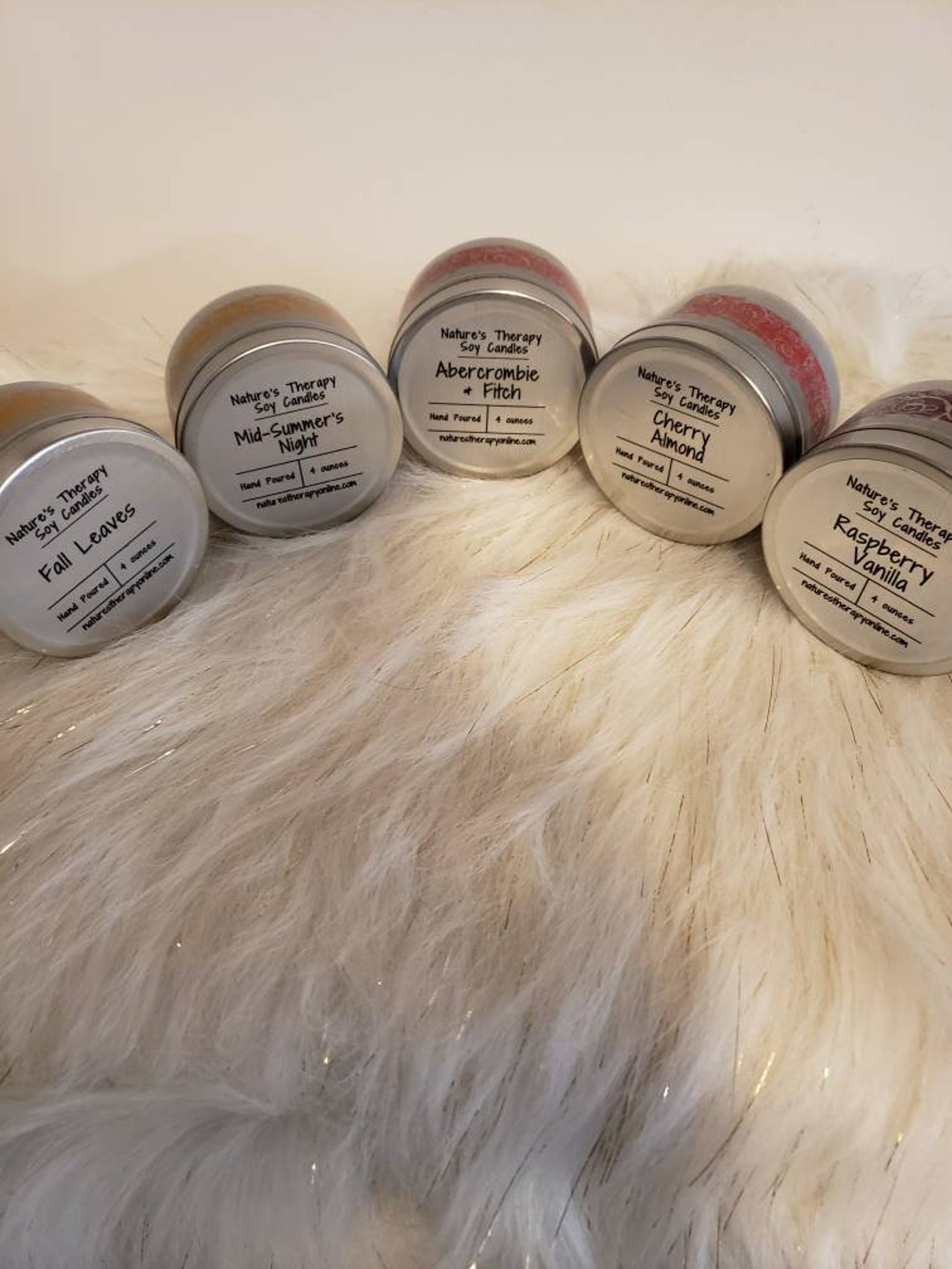 Set of 5 soy candles best selling scents Etsy