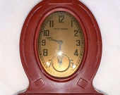 Mini Horseshoe Clock Western Cowboy Style