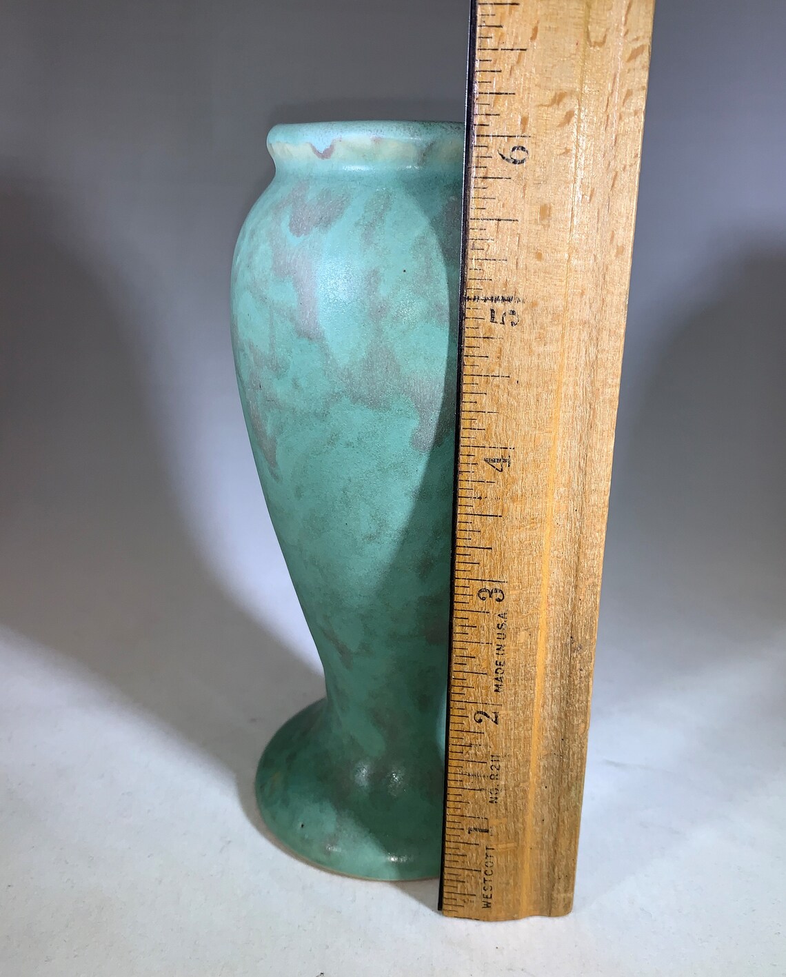 1920s Brush McCoy Pottery Vase 745 Matte Green Vellum Glaze Etsy