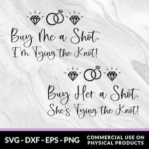 Bachelorette Party SVG Bundle - Kaufen Sie sie ein Schuss Verlobungsfeier SVG - Brautjungfern PNG - Braut und Squad Shirt Design - Brautparty Cut File