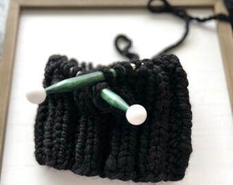 Knitting Needle Stitch Stoppers, White,  Point Protectors, Knitting Notions, Project Savers, Knit Accessories, Silicone