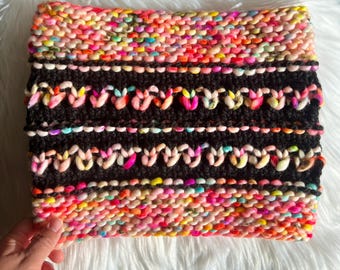 Beginner Super Bulky Knit Pattern, Lacie Bee Cowl PDF Digital File