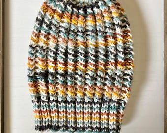 Handmade Fall Knit Beanie: Acrylic Women's Winter Hat