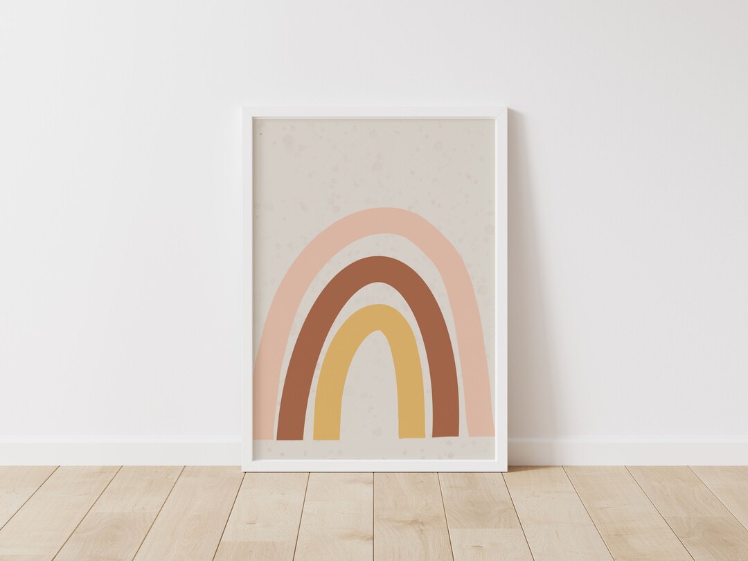 Abstract Rainbow | Printable Wall Art | Digital Print| Neutral Wall Art ...