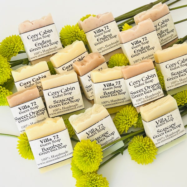 Handmade Custom Guest Soap Favors, Hotel Soap, Wedding favors, baby shower, All Natural soap, Organic, mini guest size bars