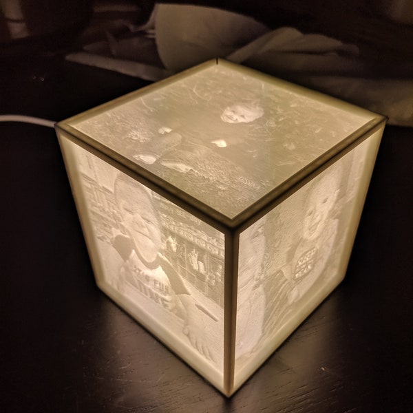 3d printed lithophane cube - Etsy France