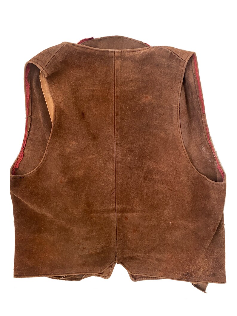 Vintage Western Suede Embroidered Vest main image 1