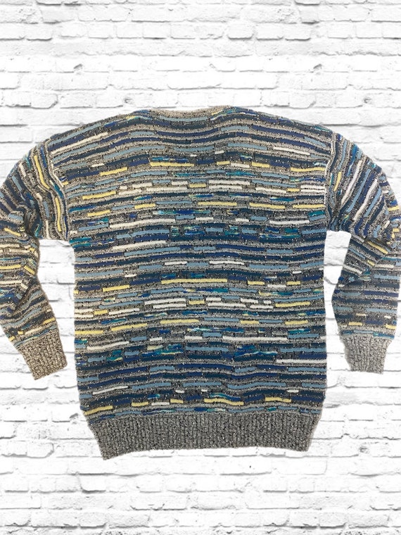 90s Knitted Patterned Sweater - image 2