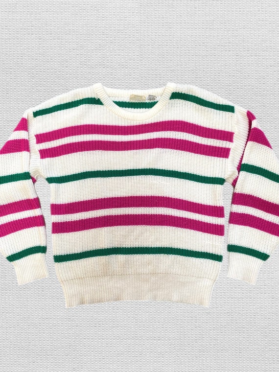 80s Candy Stripe Sweater