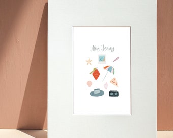 New Jersey Art Print | Beach Print
