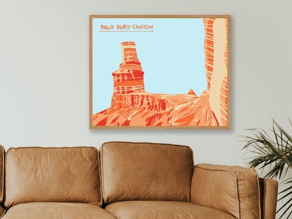 Palo Duro Canyon Art Print Digital Download Wall Decor | Etsy