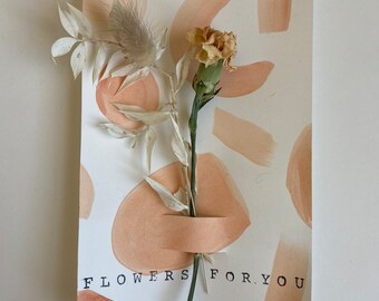 Dried Floral Greeting Card | Floral Gifts | Dried Flowers