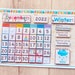 Homeschool Wall Calendar Perpetual Calendar Kids Calendar, Classroom Calendar Busy Binder, Montessori Materials Printable Calendar 