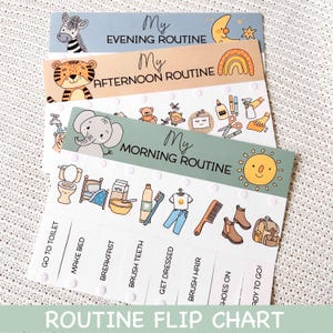 Toddler Routine Chart: Morning & Bedtime Schedule Printable (PDF Download