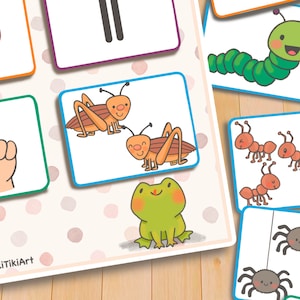 montessori counting activity for toddlers number match etsy