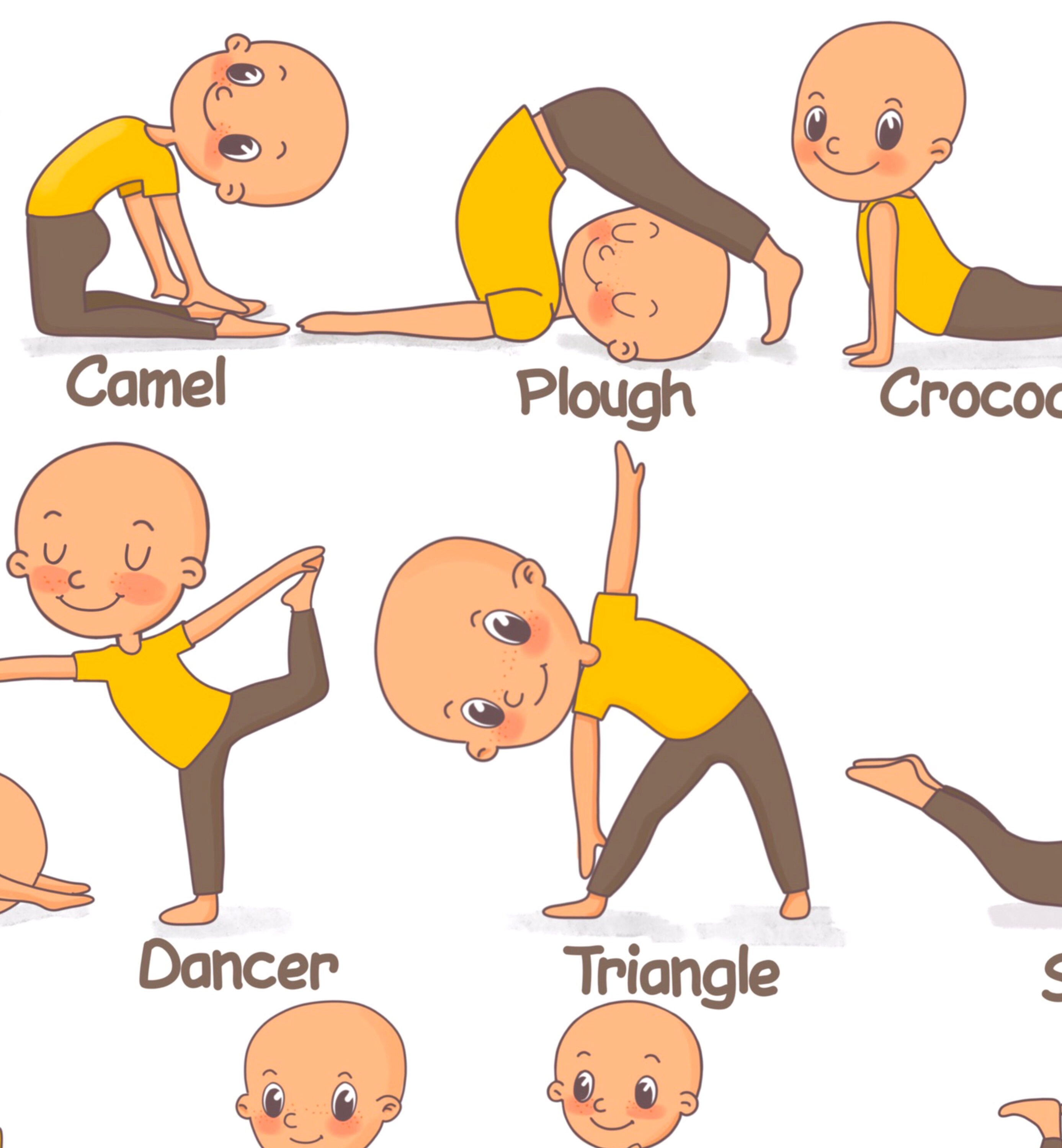 Yoga Child Visual Routine Kids Yoga Poster Homeschool Classroom Downloadable Prints Playroom ...