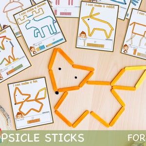 Forest Popsicle Sticks Activity Montessori Spring Printables Nature Study Toddler Activities Preschool Printables Homeschool Resources