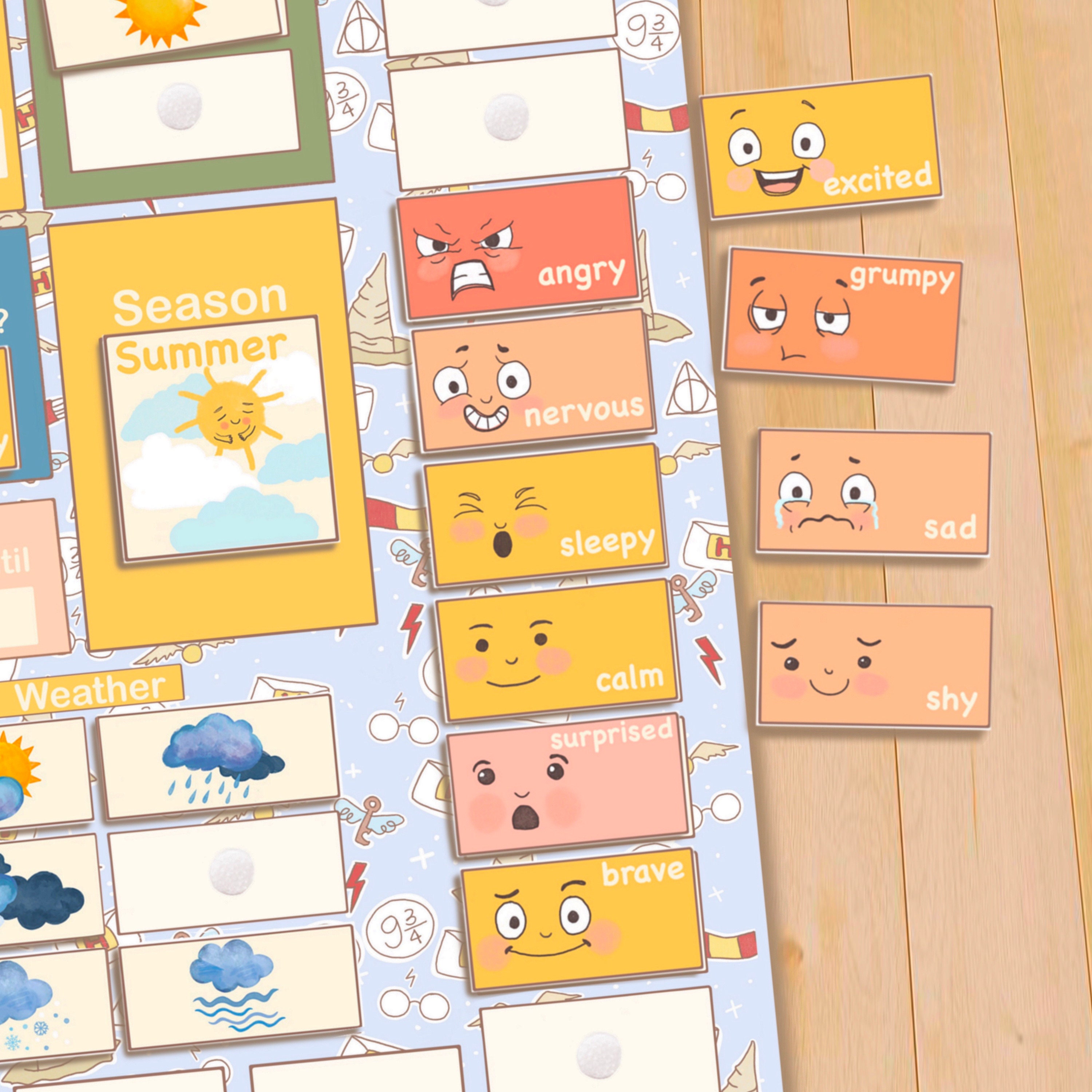 Printable Perpetual Calendar Kids Calendar Homeschool Decor - Etsy