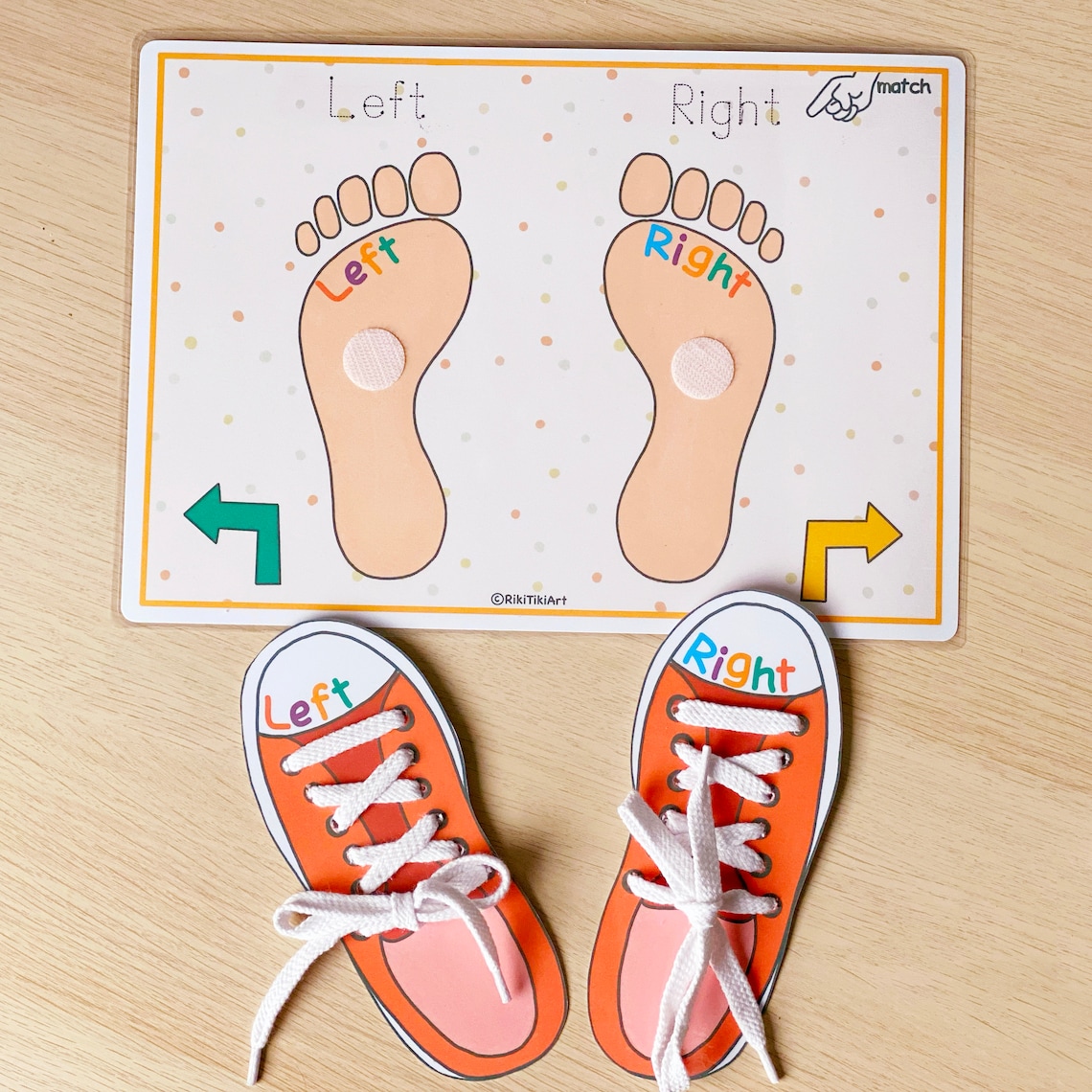 View of Shoe Tying Practice for Kids Fine Motor Skills Preschool Printables ...