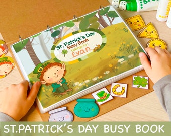 St Patricks Day Busy Book Printable Toddler Learning Binder Preschool Printables Homeschool Activity Book Educational Worksheets for Kids
