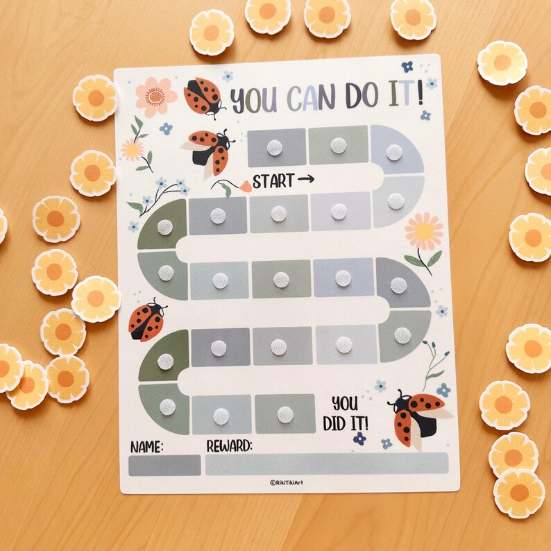 Printable Reward Chart for Toddlers Behavior Chart for Kids Daily Goal ...