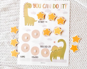 Dinosaur To Do List for Kids Printable Reward Chart Goal Chart for Toddlers Boys Stickers Reward Chart Playroom Behavior Chart for Kids