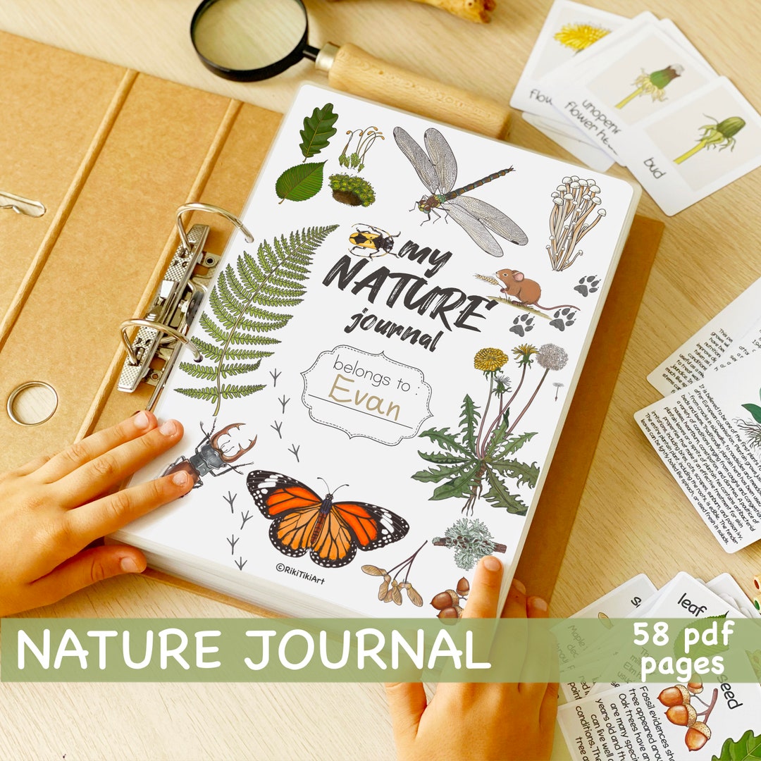 Printable Nature Journal Homeschool Learning Materials Charlotte Mason  Nature Study Preschool Curriculum Toddler Busy Book Printable 