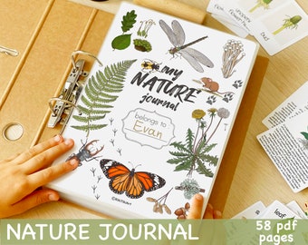 Printable Nature Journal Homeschool Learning Materials Charlotte Mason Nature Study Preschool Curriculum Toddler Busy Book Printable
