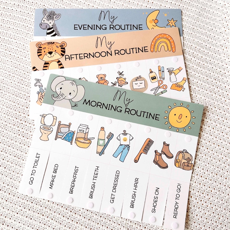 Toddler Daily Routine Chart: Printable Visual Aid (PDF Download) - Etsy