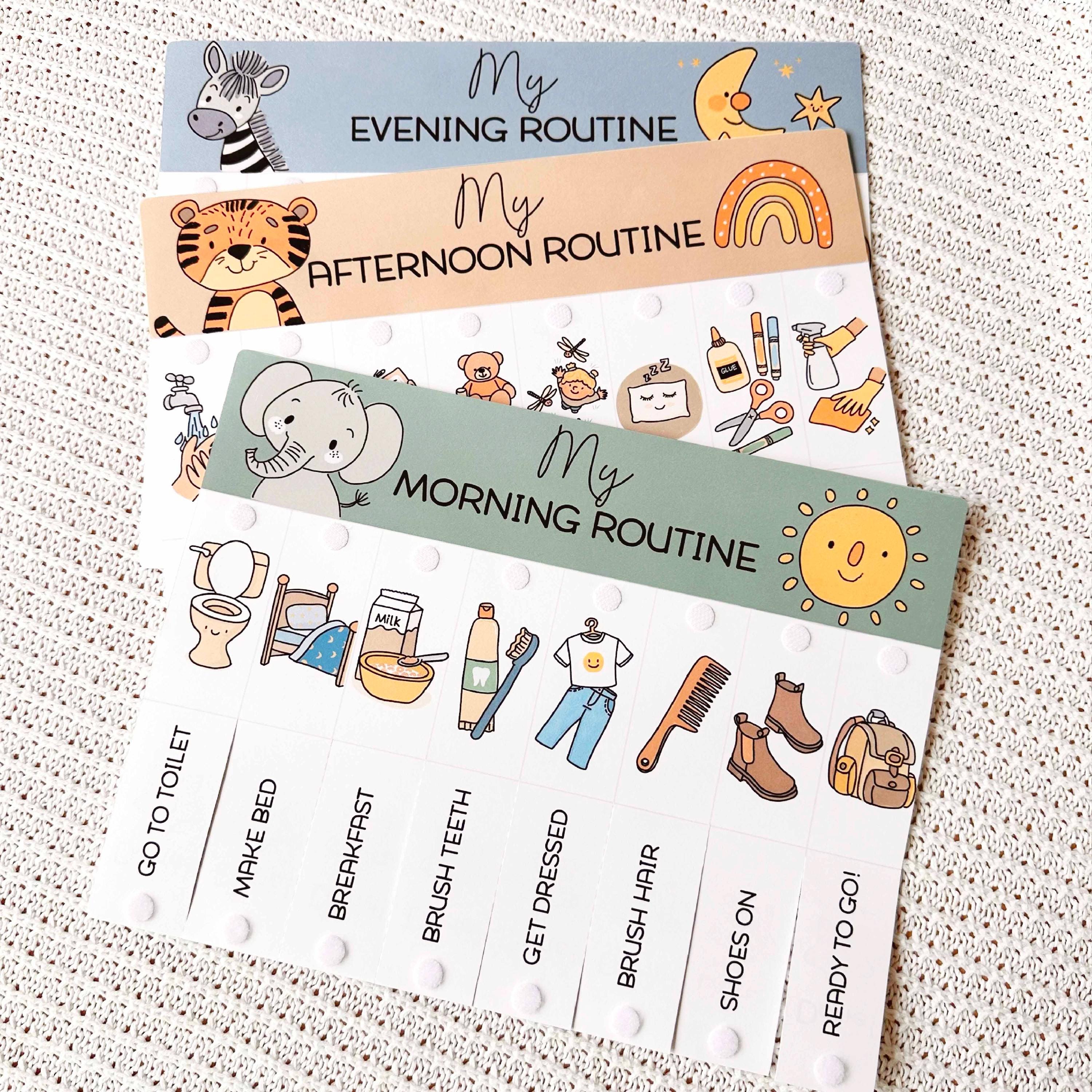 Toddler Daily Routine Chart: Printable Visual Aid (PDF Download) - Etsy