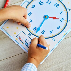 Kids Printable Clock, Printable Preschool Montessori Materials ...