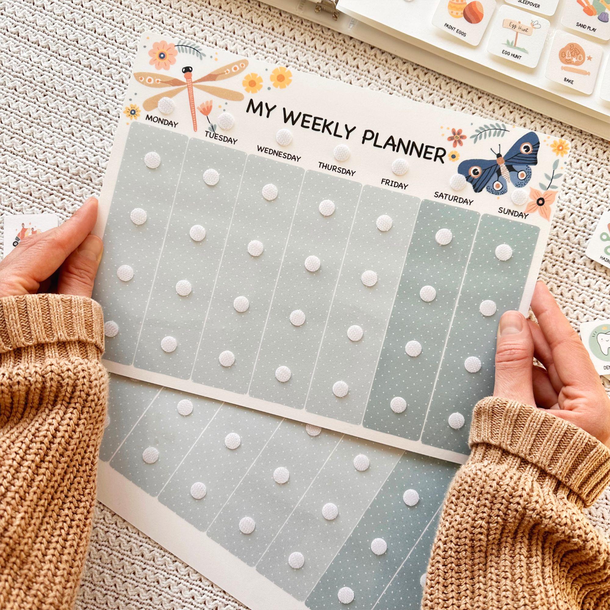 Daily Routine Chart Visual Schedule Toddler Weekly Planner Rhythm ...