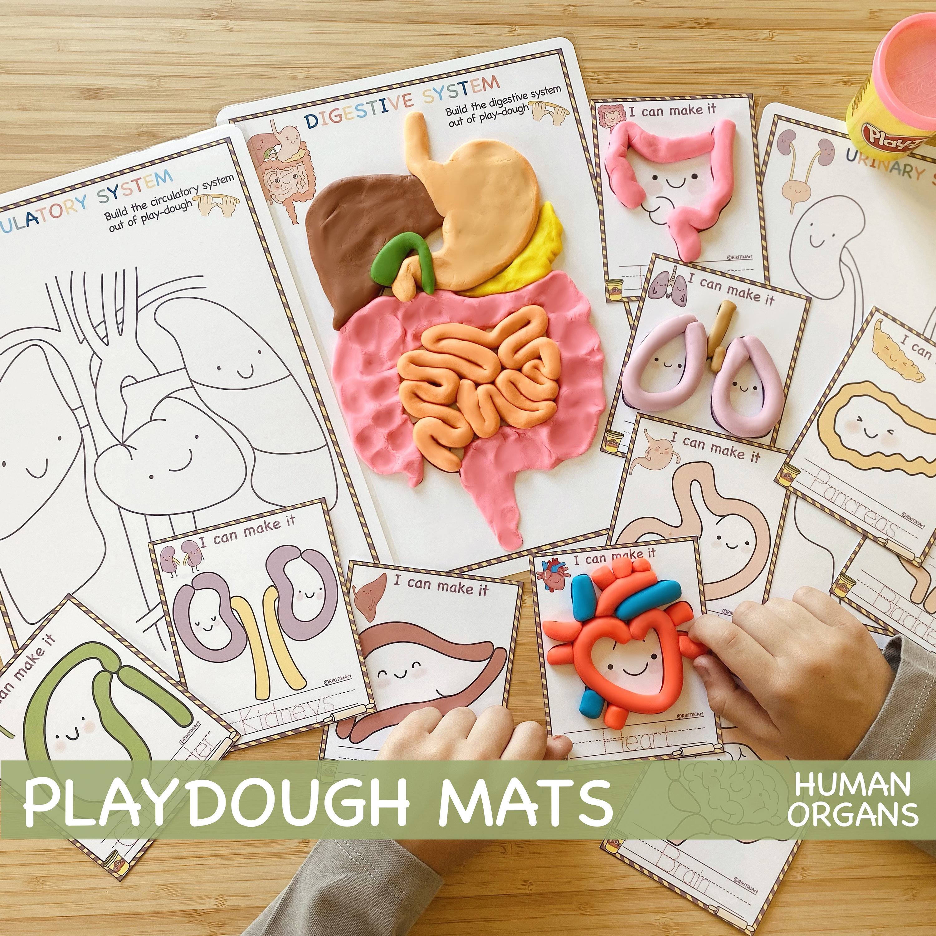 🎺 FREE Printable Instruments for Kids Playdough Mats Activity