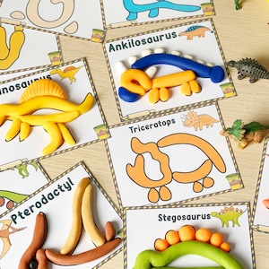 360+ Play Dough Mats Toddler Printable Activities Playdough Mats Homeschool Printable Visual Cards Preschool Printables Fine Motor Skills image 3