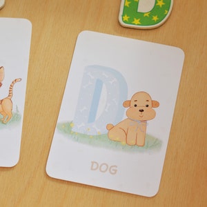 Alphabet Cards, Preschool Curriculum, Alphabet Flashcards, Homeschool Montessori Materials, ABC Flash Cards, Beginning Sounds image 6
