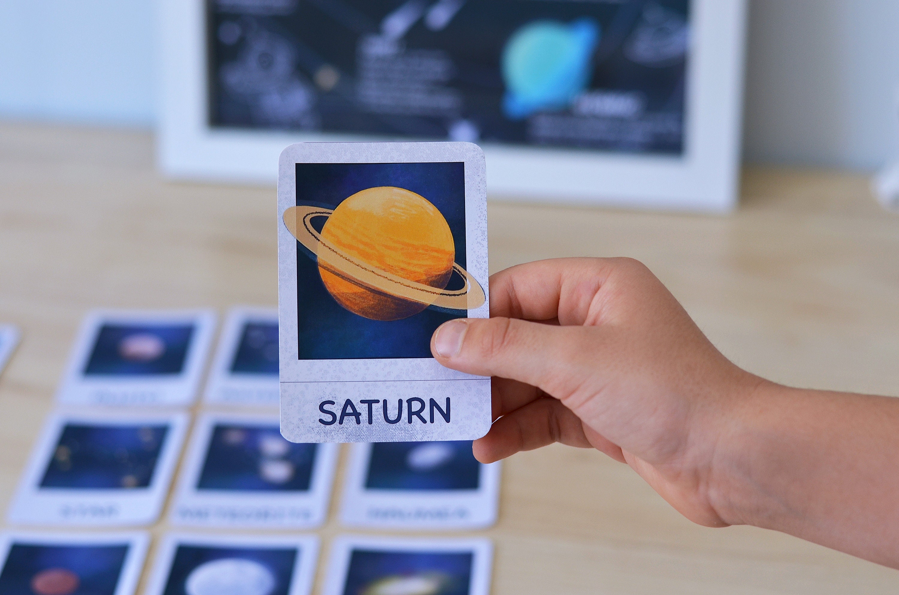 Solar System Flashcards Printable Montessori Materials | Etsy Canada